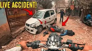 LIVE Accident Caught on Camera 😱 | Bike vs Car Shocking Scene