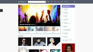 Music Portal Responsive Joomla Template by RockThemes - 63881