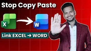 How to Link Excel Data to MS Word | Auto Update Tables (No Copy Paste)