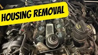 Снятие корпуса масляного фильтра Jeep 3.6 | Устранение утечки из корпуса маслоохладителя