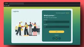 Responsive Login Website Template using HTML and CSS