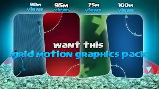 New Grid Motion Background Pack | Futuristic Tech HUD Loops | 4K Seamless Animation