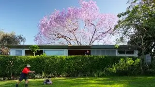 A Peaceful Suburban House Surrounded By Greenery