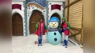 Fun time with friends 🤪🥳🤣Snow kingdom ❄️☃️🌨