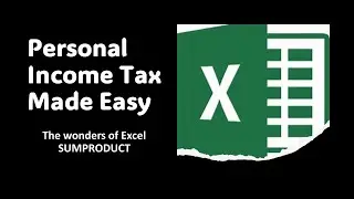 Calculating Personal Income Tax in Excel with SUMPRODUCT Function | Step-by-Step Guide