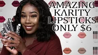 Karity Lip Lock Swatches + Dark Skin Review