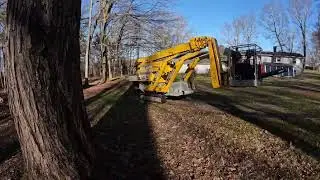 OMME LIFT moving off yard. No turf damage