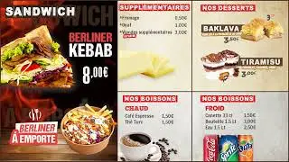 Menu Num&eacute;rique