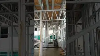 Light Gauge Steel Frame Building System #shorts #viral #lightgaugesteelframe #steelframe