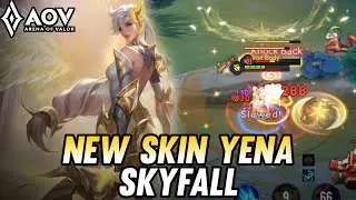 AOV : NEW SKIN YENA SKYFALL GAMEPLAY - ARENA OF VALOR LI&Ecirc;NQU&Acirc;NMOBILE ROV