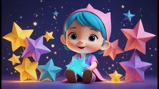 Six Paper Stars Fell on the Floor | Nursery Rhymes for Kids & Baby Songs