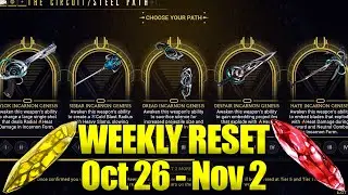FREE QTCC LOOT THIS WEEK! Warframe Weekly Reset October 26 -  November 2!