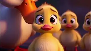 Cute duck 🦆 cartoon with her baby ducks | cartoon cartoon | animals cartoon 