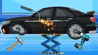 Car Repair Time: Restoring a Cracked Car with Tools and Welding! | Vehicle Animation