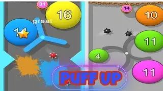 Puff Up - Gameplay Walkthrough All Levels   61 - 75 ( mobile game )