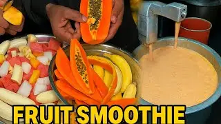 Agra का Most Viral 40 Mix Fruit Juice😳 | Just Rs. 40/-Only | Indian Street Food #viralvideo #video