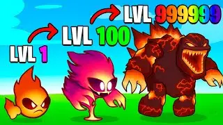 EVOLUI O MONSTRO ELEMENTO DE FOGO AT&Eacute; O GODZILLA DE FOGO NO MONSTER ELEMENTAL MERGE!