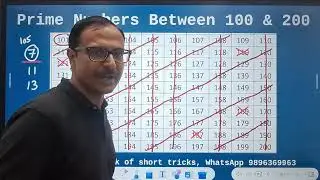 Prime Numbers Between 1 and 200 Trick II Smart Method to Find 46 Primes #prime #magic #magictrick