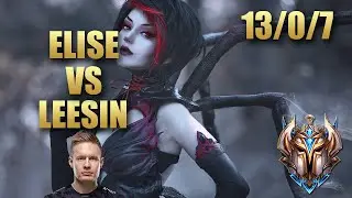 Fnatic Broxah Elise Jungle Vs Leesin - KR Challenger Patch 9.20