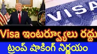 USA postponed visa interviews due to strict screening of H1B visas