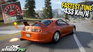 CarX Street PC | Fastest Tuning Toyota Supra MK4 (S80) 433KM/H 😈