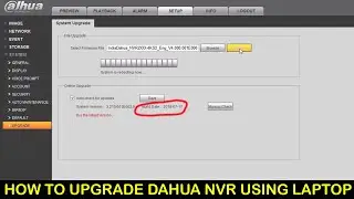how to upgrade dahua nvr | dahua firmware update