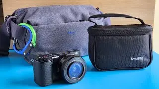 Sony ZV E10 in Smallrig camera bag in Belroy Venture Sling bag 6L
