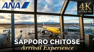🚶Sapporo New Chitose Airport Domestic Terminal Arrival Experience 🚶4k