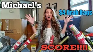 HUMUNGOUS Michael's $4 grab bags/ $3,000 worth for $48 = 229 Items!! AMAZING