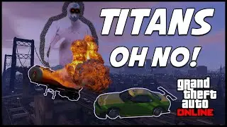TITANS ATTACK LOS SANTOS!? (GTA V Funny Moments)
