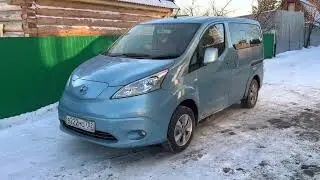 Вот такой распухший Nissan Leaf (Nissan e-NV200) заезжал ко мне в гости закинуться парой-тройкой квч
