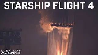 Starship Flight 4 // 4k Slow Mo & Clean Audio