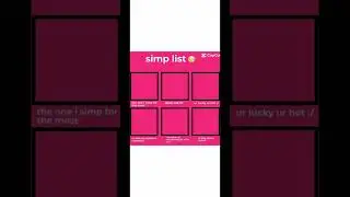 Simp list!