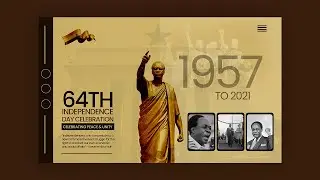 How to Create a VINTAGE POSTER Design | Photoshop Tutorial | Ghana's Independence