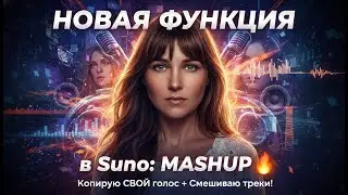 Я СКОПИРОВАЛА свой голос через Mashup! 😱 Suno обновление | Полный гайд