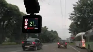 Navitel R600 GPS - работа GPS информера (камера на 60 и контроль перекрёстка)