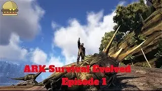 ARK Survival Evolved E1 Starter Base and Epic Trike Taming!!! ( Vanilla Ark Gameplay )