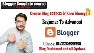Blog Dashboard and all options/Blog stats/How to stop track my own page view/Blog course part-3