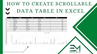 Scroll Bar In Excel
