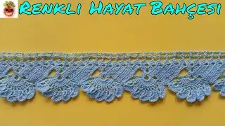 Dantel Havlu Kenarı Örneği  -  Anlatımlı Yapılışı -  Örgü Dantel Oya El İşi