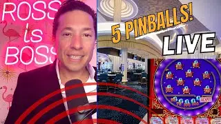 Fontainebleau Livestream: Viewers pick a slot machine to play and I hit a Pinball!