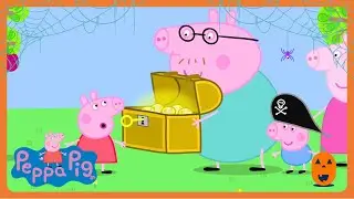 Peppa Pig -Treasure Hunt 🏴&zwj;☠️ Halloween Compilation for Toddlers 🎃 WildBrain Bananas