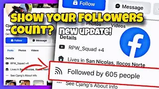 How to show followers count on facebook profile | New Update!