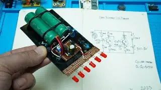 Batteryless Dark Activated LED Flasher with Circuit