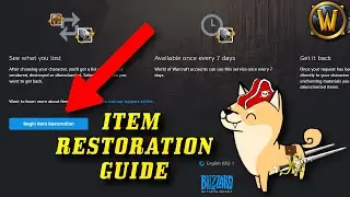 How to use the WoW Item Restoration Feature
