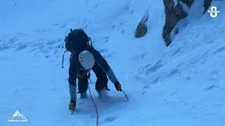 Itinéraires Alpins dans la goulotte du chien à Chamrousse