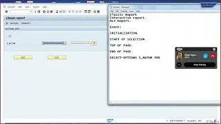 SAPABAP: Classic Report #sapabap