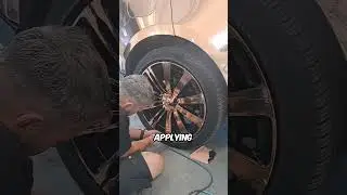 Insane Rose Gold Chrome Wrap on Range Rover Wheels! #Incredible #facts #shorts #viralshorts