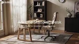 Modern minimalist office setup featuring the Ark Lite by Eureka Ergonomic