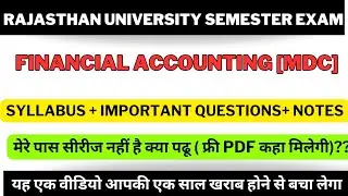 financial accounting bcom 2nd year || financial accounting bcom 4th semester ||financial accounting 